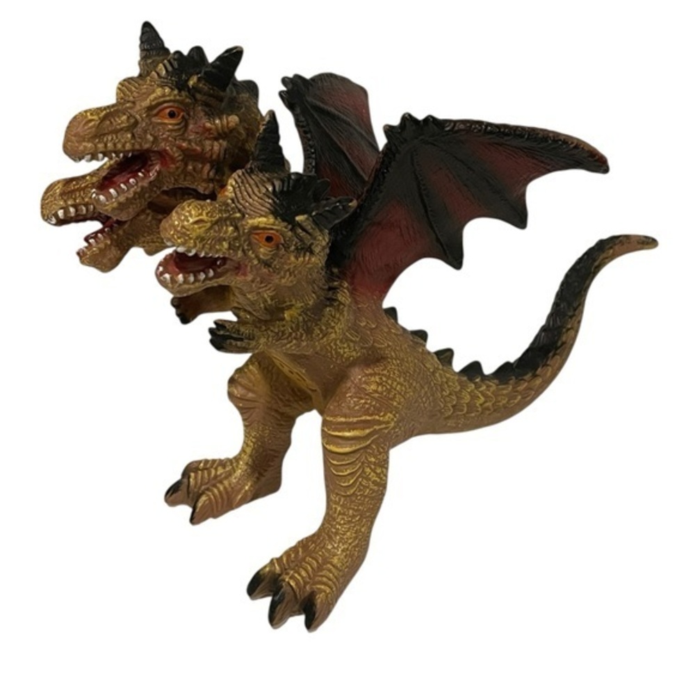 3 Headed Dragon Toy Winged Hydra Soft Rubber Walgreens Sounds